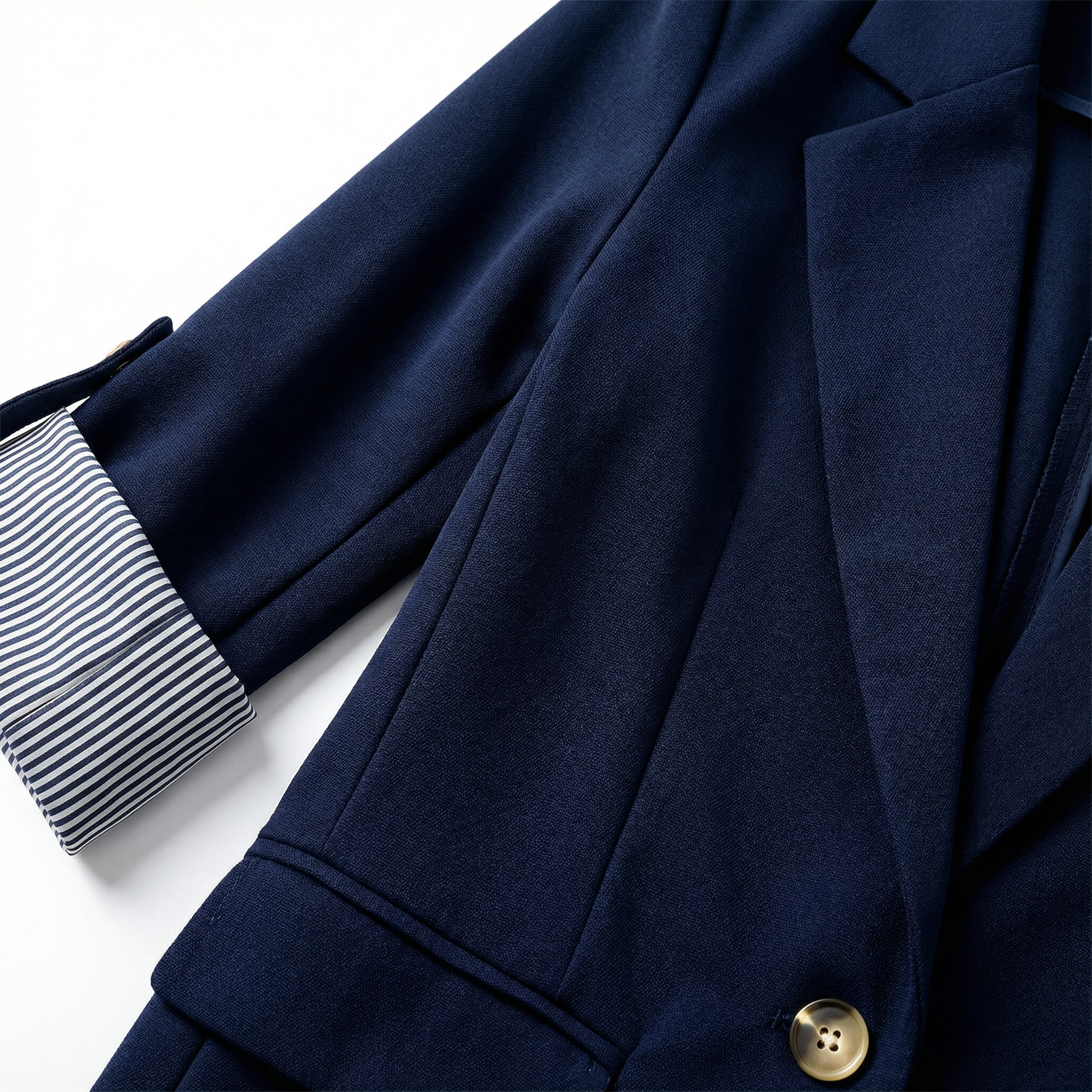 Marynarka Damska Casual Podwinięte Rękawy Lekka Żakiet Biurowy