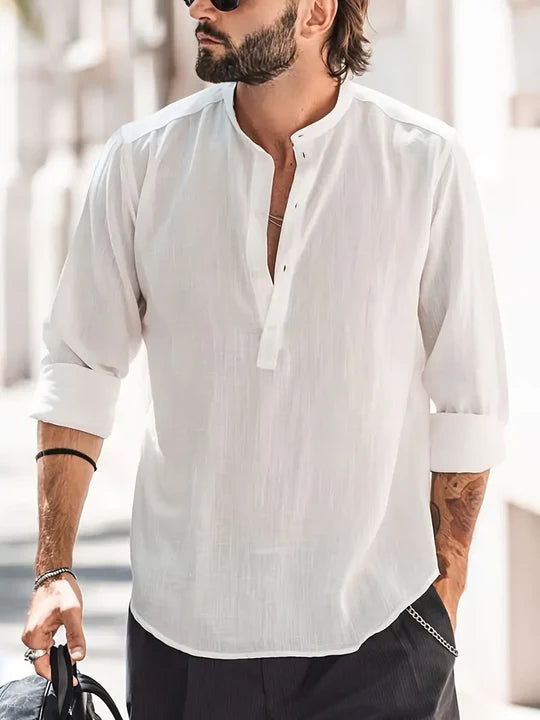 Koszula Męska Lniana Elegancka Enrico