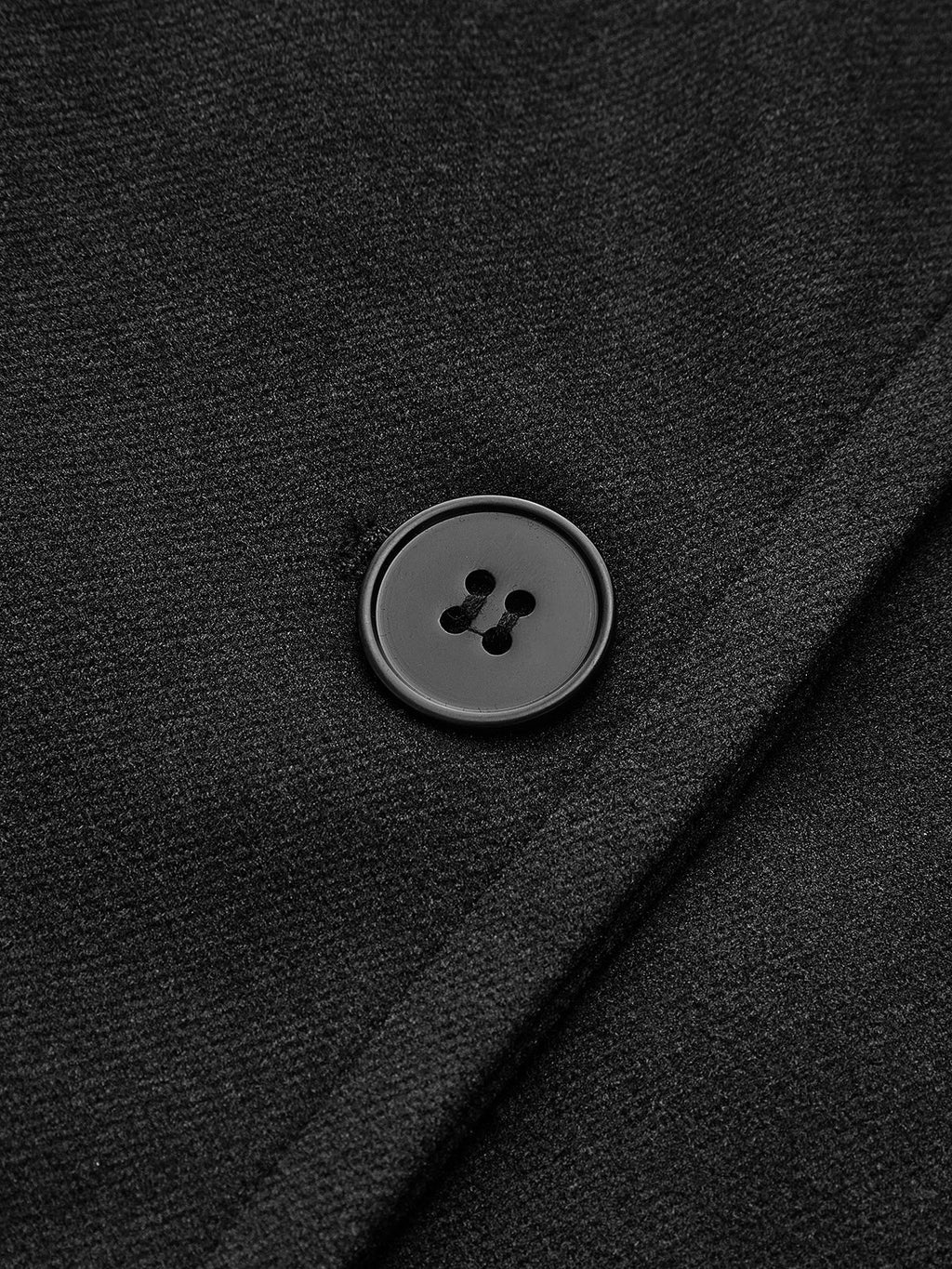 Oversized Wool Coat with Buttons Long Winter
