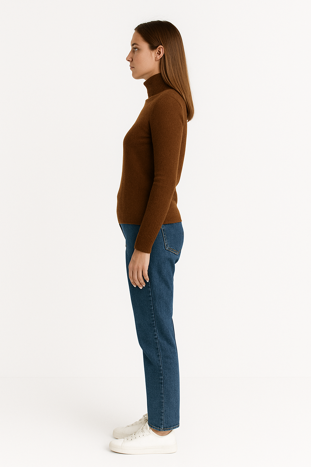 Damski Golf z Dopasowanym Krojem i Klasycznym Dzianinowym Wzorem