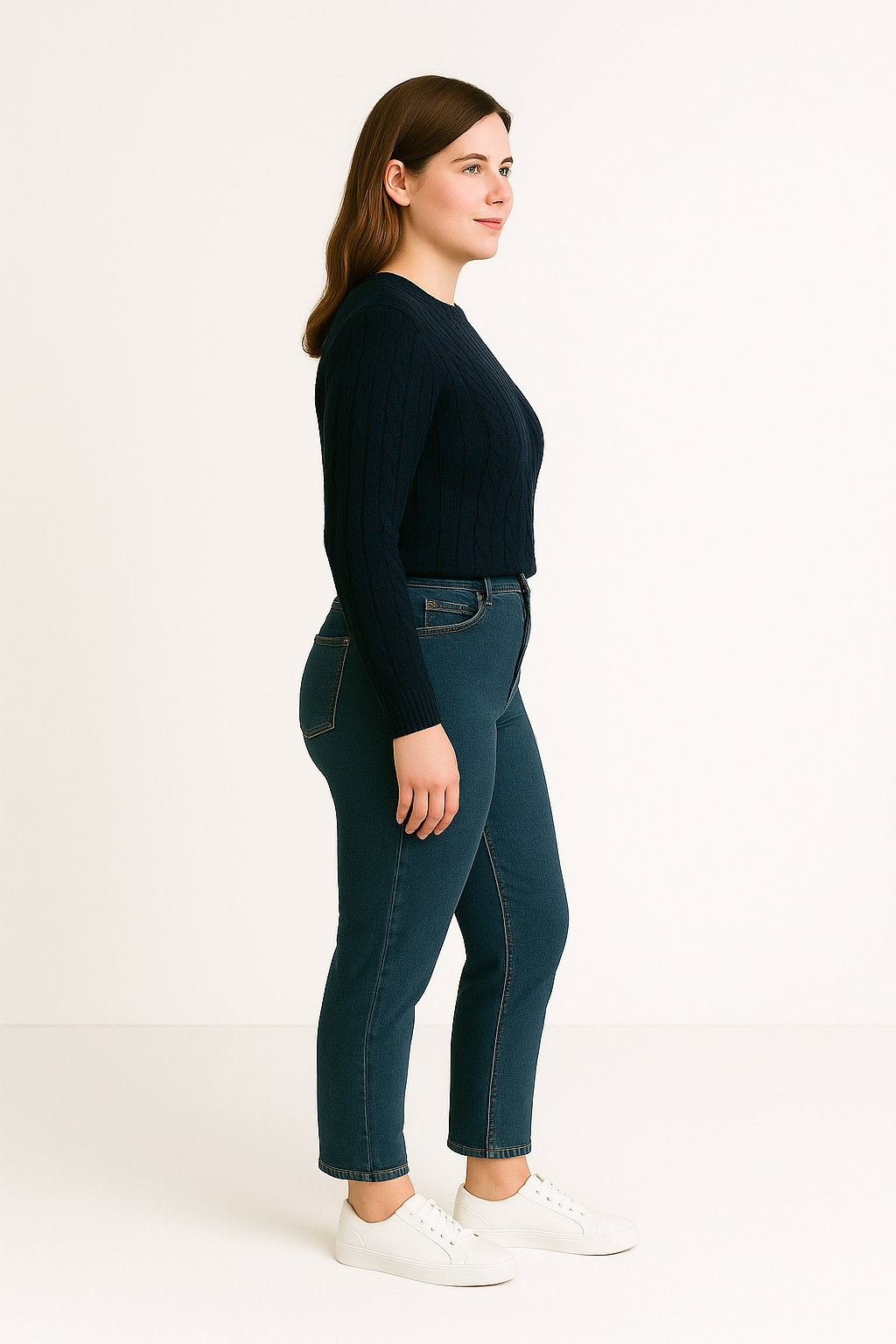 Sweter Damski z Warkoczowym Splotem dla Stylu i Wygody na Co Dzień