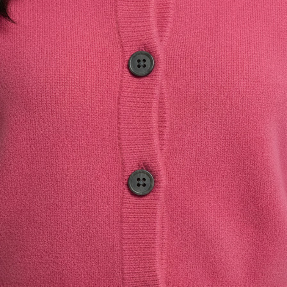 Kardigan damski z okrągłym dekoltem