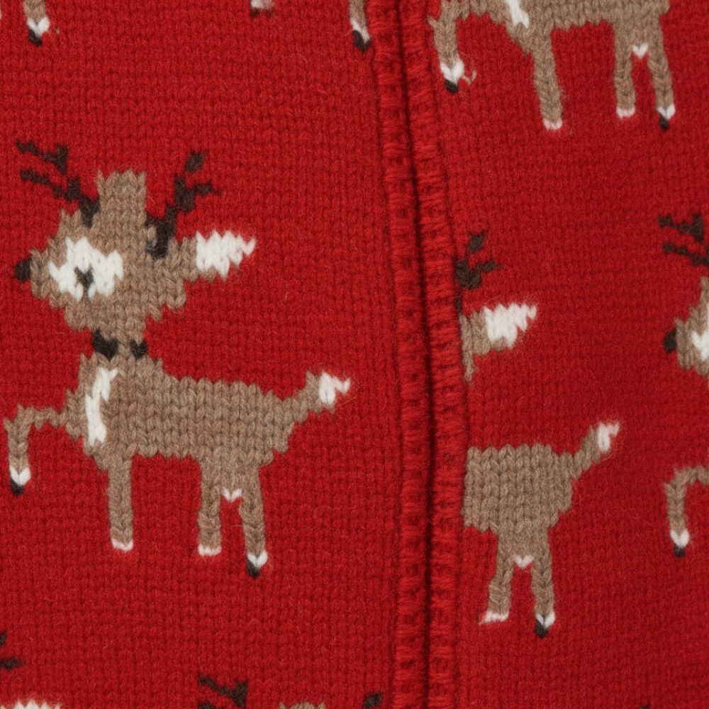 Damski sweter żakardowy z reniferem