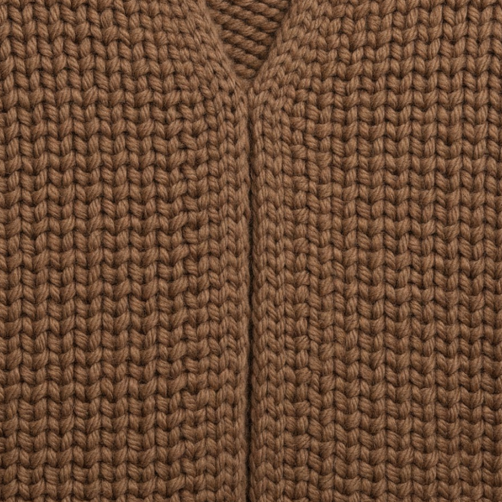 Długi, gruby kardigan damski