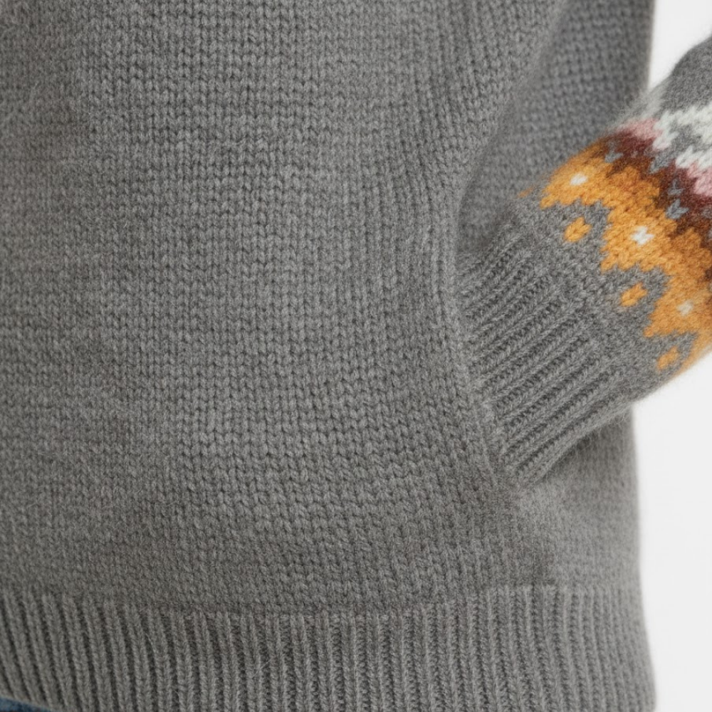 Damski sweter z dzianiny ściągaczowej z wysokim stanem