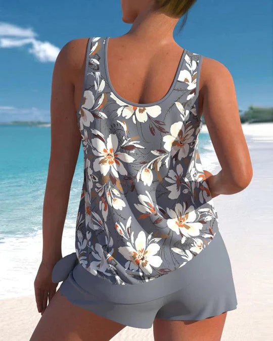 Tankini Dwuczęściowy Top Szorty Boy Short Lato