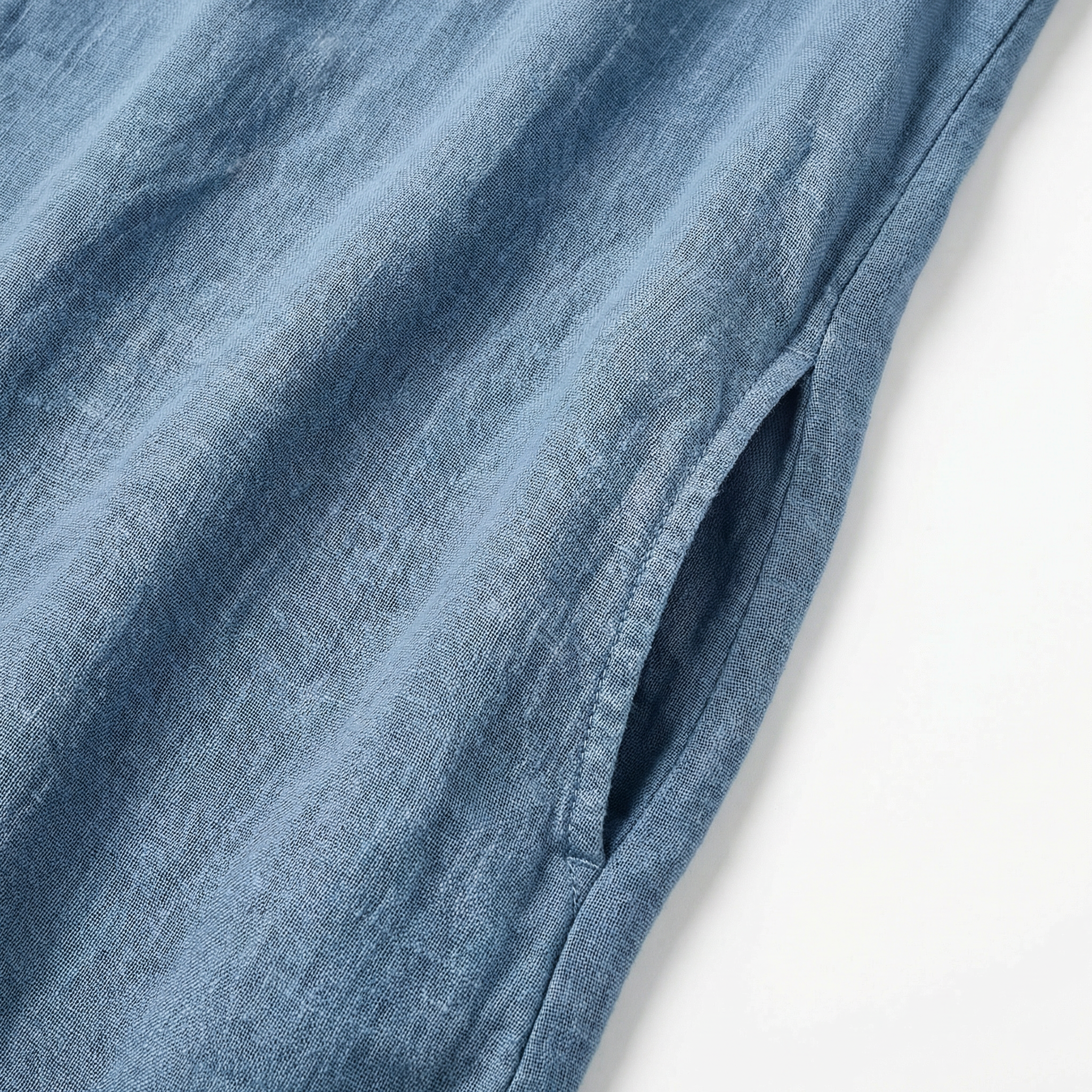 Damska Bawełniana Sukienka Letnia Midi – Swobodny Fason, Krótki Rękaw, Funkcjonalne Boczne Kieszenie