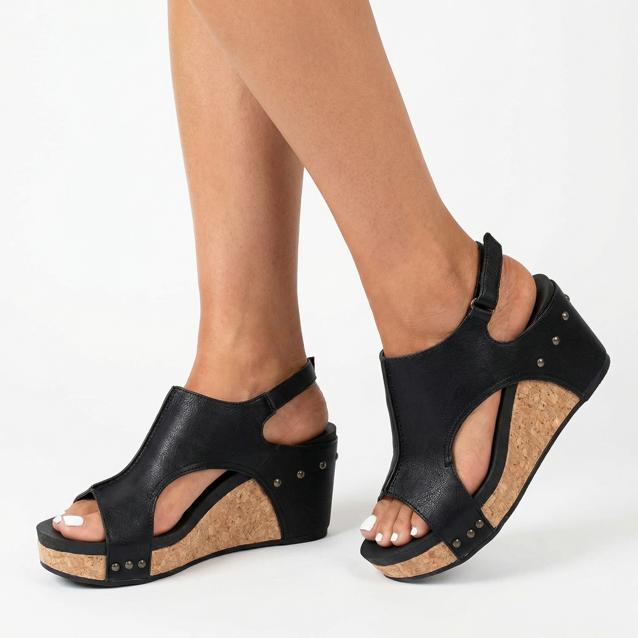 Damskie Skórzane Sandały Ortopedyczne Auria – Prawdziwa Skóra, Wsparcie Łuku i Pięty, Amortyzowana Wkładka